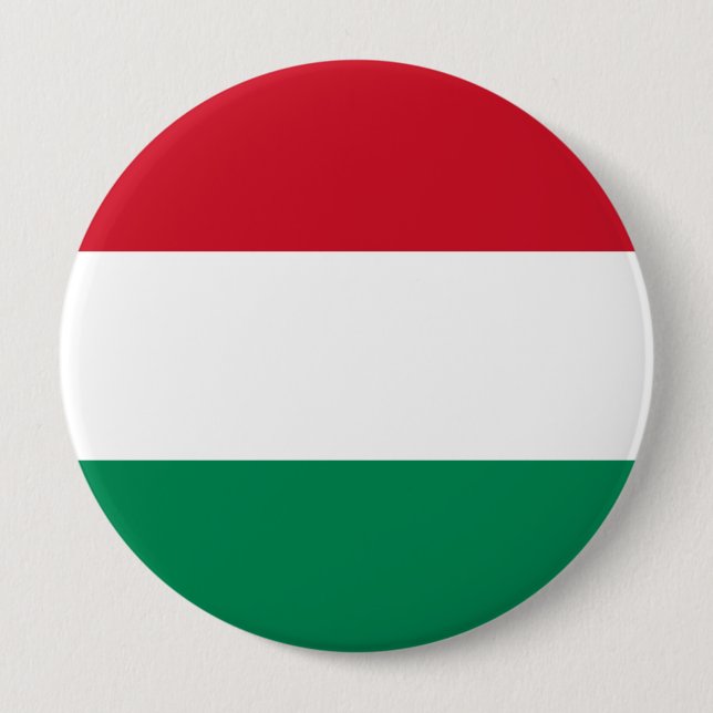 Civil Ensign Hungary, Hungary 4 Inch Round Button (Front)