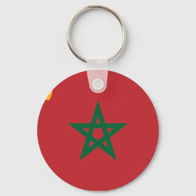 Civil Ensign Morocco, Morocco Keychain (Front)