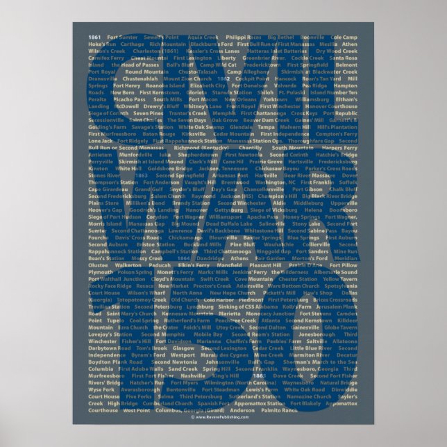 Civil War 150th Anniversary Battle Art Poster (Front)