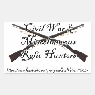 civil war and misc relic hunters decal sticker