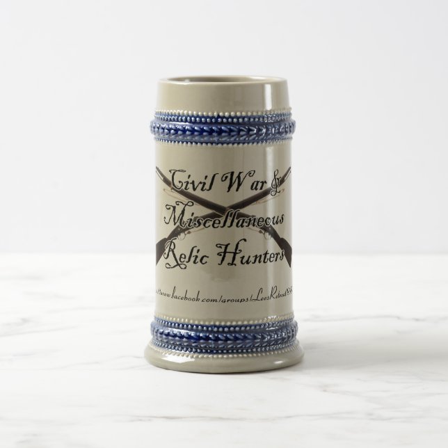 civil war and misc relic hunters stein (Center)