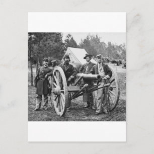 Civil War Artillery, 1860s Postcard