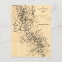 Civil War Atlanta Campaign Map September 1, 1864