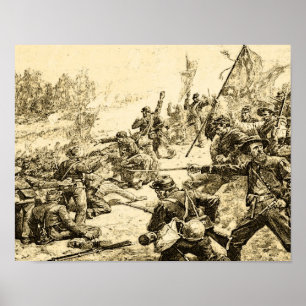 Civil War Battle American History Poster