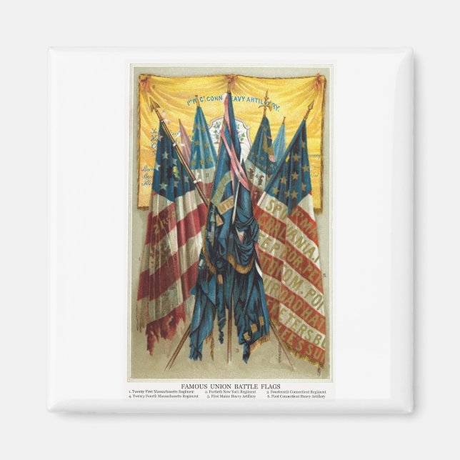 Civil War Battle Flags no.3 Magnet (Front)