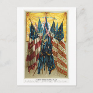 Civil War Battle Flags no.3 Postcard