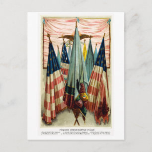 Civil War Battle Flags no.5 Postcard