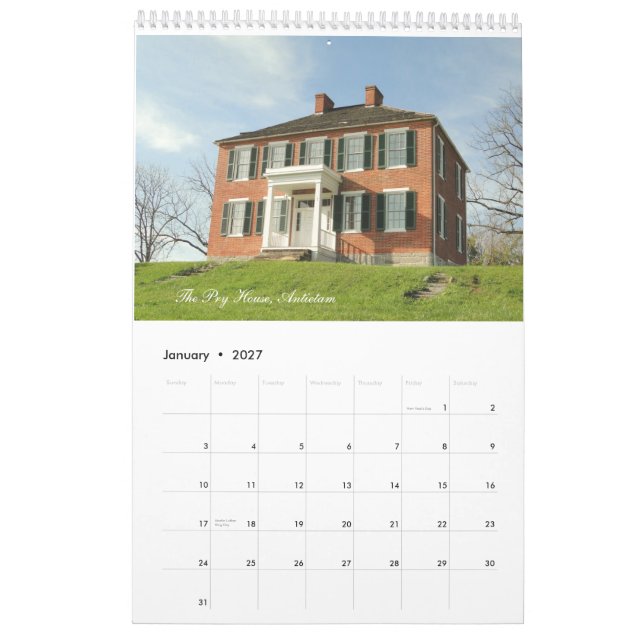 Civil War Battlefields 2012 Calendar (Jan 2027)