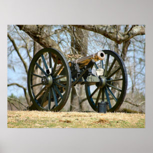 Civil War Brass Cannon Poster