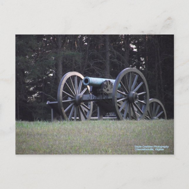 Civil War Cannon Postcard (Front)