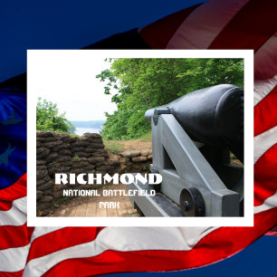 Civil War Columbiad Cannon Drewry's Bluff VA Postcard