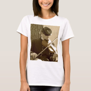 Civil War Fiddle Player T-Shirt