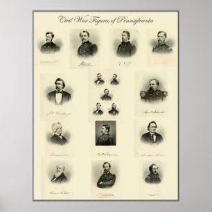 Civil War Figures of PA #3 Poster
