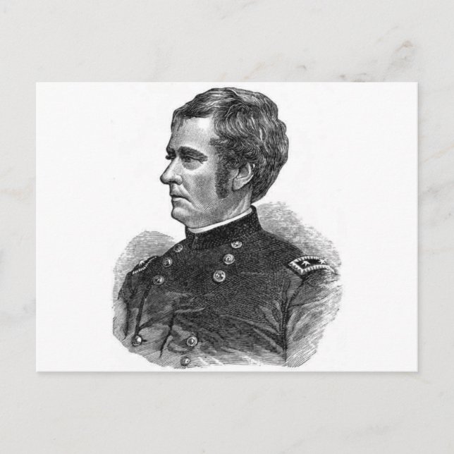 Civil War General Postcard (Front)