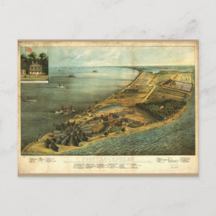 Civil War Hammond General Hospital and Prison 1864 Postcard