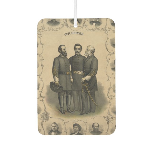 Civil War Heroes Car Air Freshener (Front)
