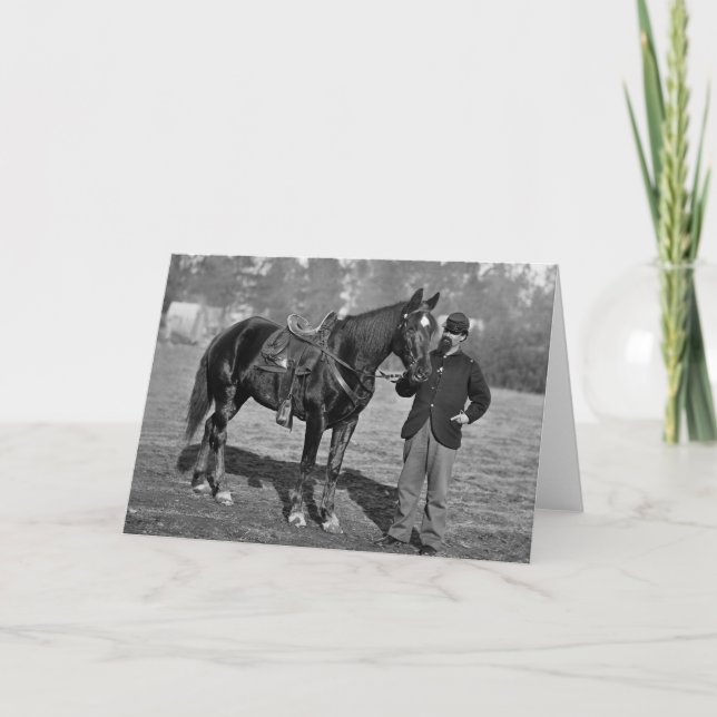 Civil War Horse, 1864 Card (Front)