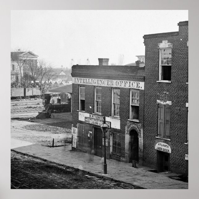 Civil War in Atlanta, 1864 Poster (Front)