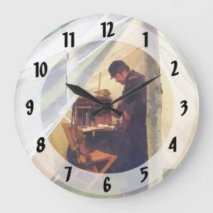 Civil War Officer's Tent Large Clock