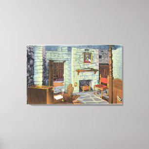 Civil War Period 18 Pounders en Barbette Canvas Print