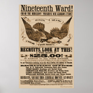 Civil War Recruiting Poster