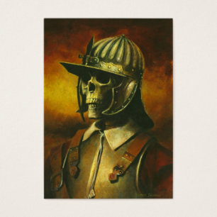 Civil War Roundhead ACEO Business Card