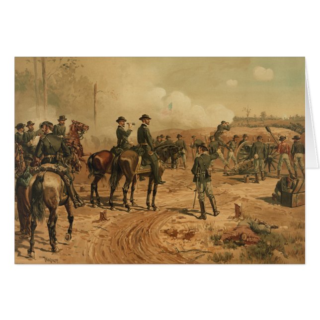Civil War Siege of Atlanta by Thure de Thulstrup (Front Horizontal)