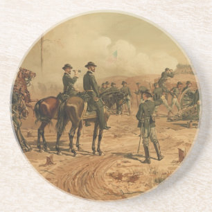 Civil War Siege of Atlanta by Thure de Thulstrup Coaster