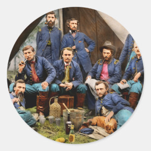 Civil War - The young George Armstrong Custer 1862 Classic Round Sticker