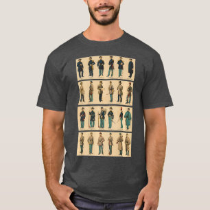 Civil War Uniform ArtVintage Military History T-Shirt