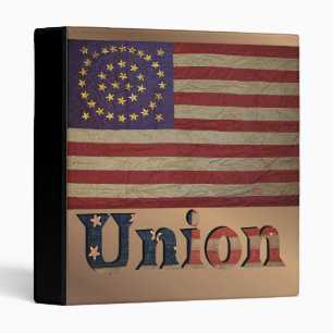 Civil War Union Awesome Charming Flag Binder
