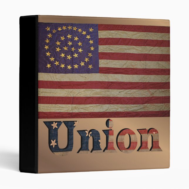 Civil War Union Awesome Charming Flag Binder (Front/Spine)
