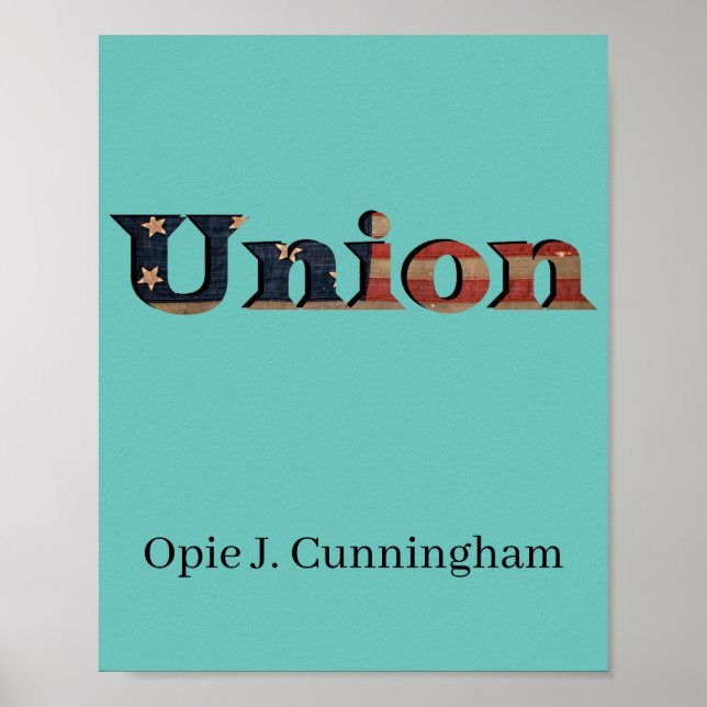 Civil War Union Awesome Charming Flag Poster (Front)