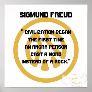 Civilization! Sigmund Freud-Customize Poster