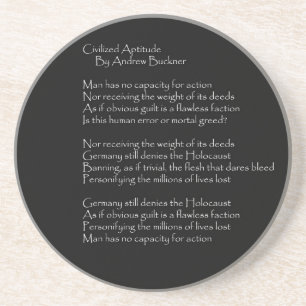 "Civilized Aptitude" Coaster