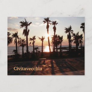 Civitavecchia Sunset Postcard