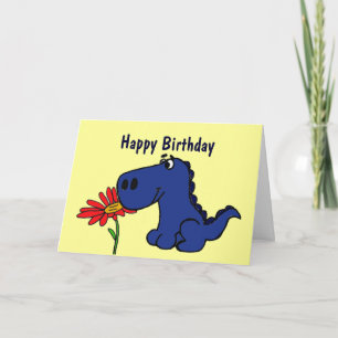 CK- Cute Dinosaur Birthday Card