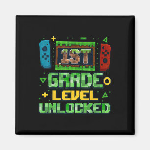 Ck To School 1st Grade Boys Gamer First Day Of Fir Magnet