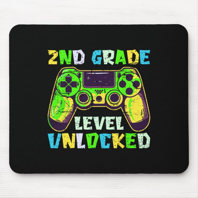 Ck To School 2nd Grade Boys Gamer First Day Second Mouse Pad (Front)