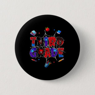 Ck To School 3rd Grade Boys Gamer First Day Of Thi 2 Inch Round Button