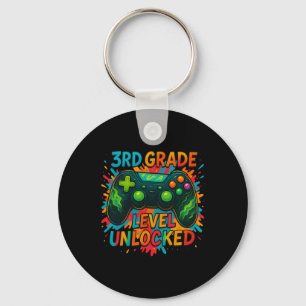 Ck To School 3rd Grade Boys Gamer First Day School Keychain