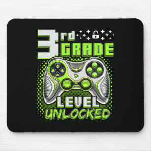 Ck To School 3rd Grade Boys Gamer First Day School Mouse Pad