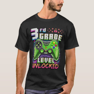 Ck To School 3rd Grade Boys Gamer First Day School T-Shirt