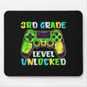 Ck To School 3rd Grade Boys Gamer First Day Third  Mouse Pad