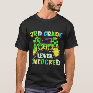 Ck To School 3rd Grade Boys Gamer First Day Third  T-Shirt