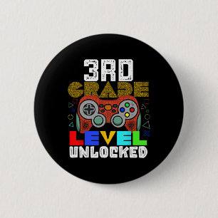 Ck To School 3rd Grade Gamer 2 Inch Round Button