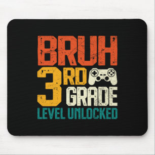Ck To School 3rd Grade Gamer Bruh 3rd Grade Level Mouse Pad