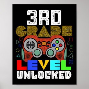 Ck To School 3rd Grade Gamer Poster