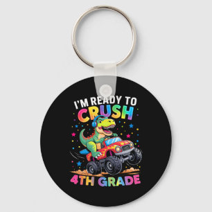 Ck To School Boys Dinosaur I'm Ready To Crush 4th  Keychain