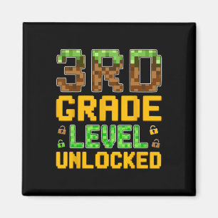 Ck To School Boys Video Gamer First Day Of 3rd Gra Magnet